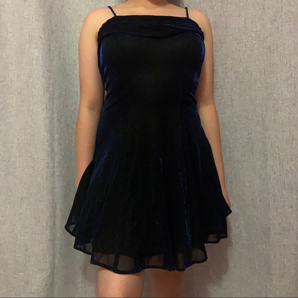 Midnight Blue Shimmer Dress
